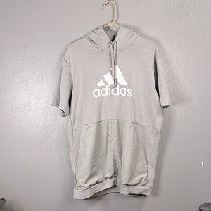 Mens adidas pull over short sleeve !